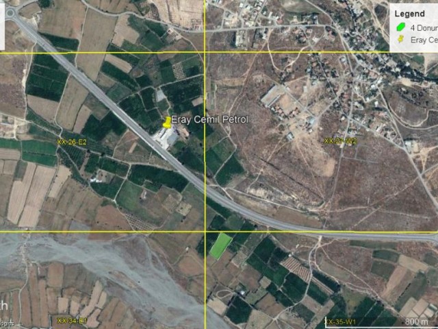 4 ACRES OF 3 EVLEK 1600a2 LAND NEAR THE MAIN ROAD IN THE MEVLEVI DISTRICT OF GUZELYURT! ** 