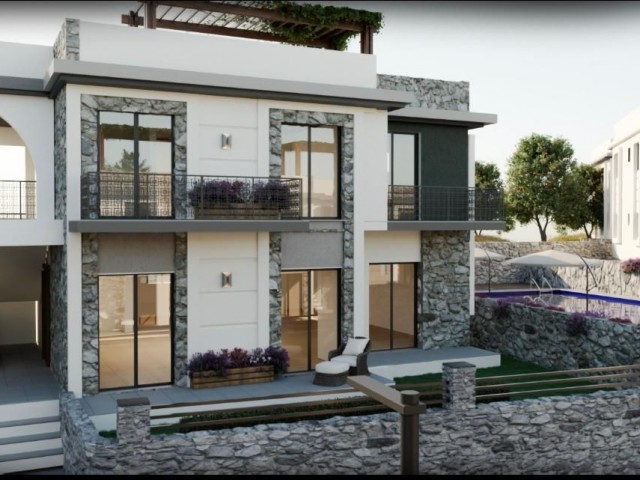 3+1 LUXURY APARTMENTS FOR SALE IN DETACHED HOUSE STYLE WITH GARDEN FLOOR AND TERRACED OPTIONS IN KIBRIS KYRENIA ÇATALKÖY ** 