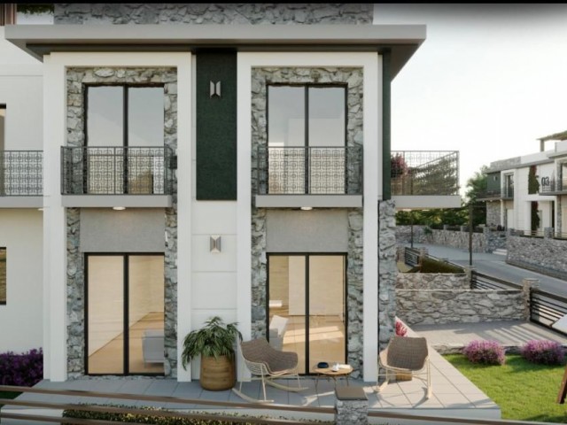 3+1 LUXURY APARTMENTS FOR SALE IN DETACHED HOUSE STYLE WITH GARDEN FLOOR AND TERRACED OPTIONS IN KIBRIS KYRENIA ÇATALKÖY ** 