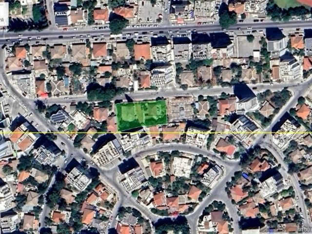 IN NICOSIA YENIŞEHIR, TURKISH TITLED, IN THE CENTRAL BUSINESS DISTRICT, 12 FLOOR PERMIT LAND WITH 220% ZONING! 