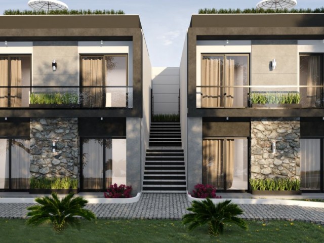 Продажа квартир в проекте 1+1 с видом на море и общим бассейном в Лапте, самом спокойном районе Кирении