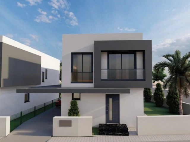 3+1 Villas with Modern Design and Spacious Rooms on Gönyeli Strait in Nicosia