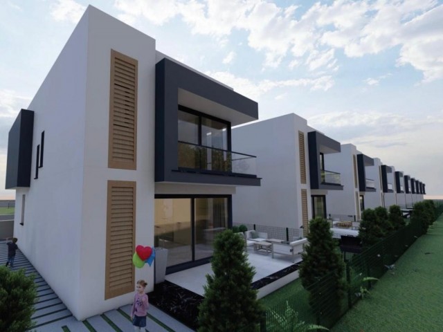 3+1 Villen mit modernem Design und geräumigen Zimmern an der Gönyeli-Straße in Nikosia