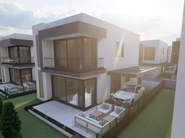 3+1 Villas with Modern Design and Spacious Rooms on Gönyeli Strait in Nicosia