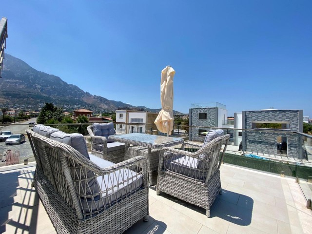 3+1 Pool Villas with Sea and Mountain Views in Karşıyaka, Kyrenia