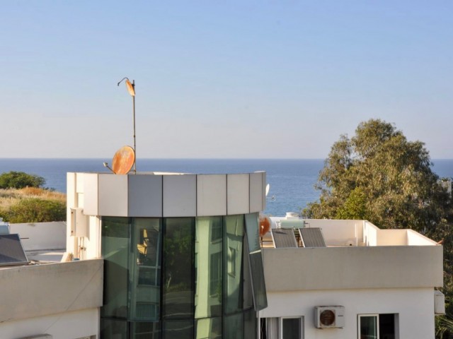 2+1 Flat for Sale in Kyrenia City Center with Sea View, All Taxes Paid