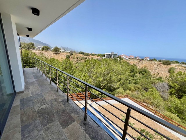 TURKISH MADE, FULLY FURNISHED, WITH UNCLOSED VIEWS, NEW VILLA WITH POOL IN GIRNE ÇATALKÖY!