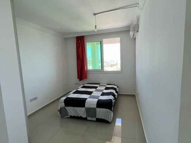 Unique duplex penthouse apartment on the 9th and 10th floors of a 10-storey building in the center of Kyrenia, offering a peaceful life with a panoramic view to the entire Kyrenia and safe and secure neighbors with elevators. 05338445618
