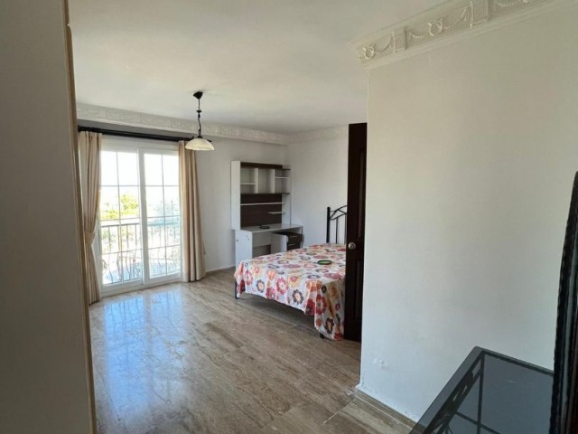 A peaceful living space in the middle of the city with mountain and sea views, 3+1 fully furnished rooms with a pool and a large garden, but with unprecedented tranquility in Alsancak. Monthly rent is 1300 pounds. 05338445618