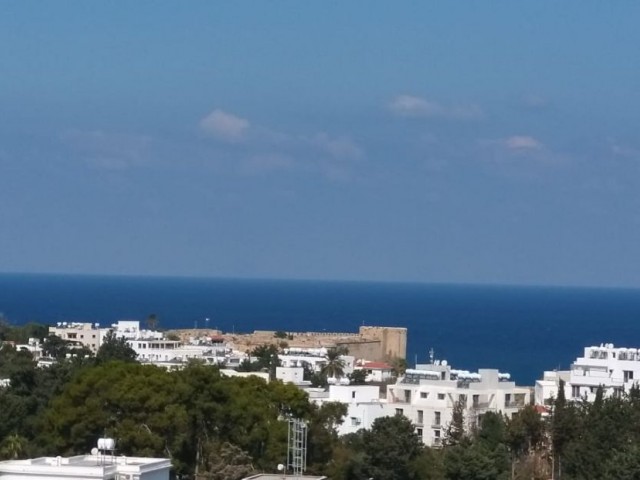 Duplex penthouse 3 bedroom 2 bathroom Turkish title apartment for sale on the 10th floor of a 10 storey building near Pia Bella Hotel in the center of Kyrenia. Reasonable swaps are also considered. 05338445618
