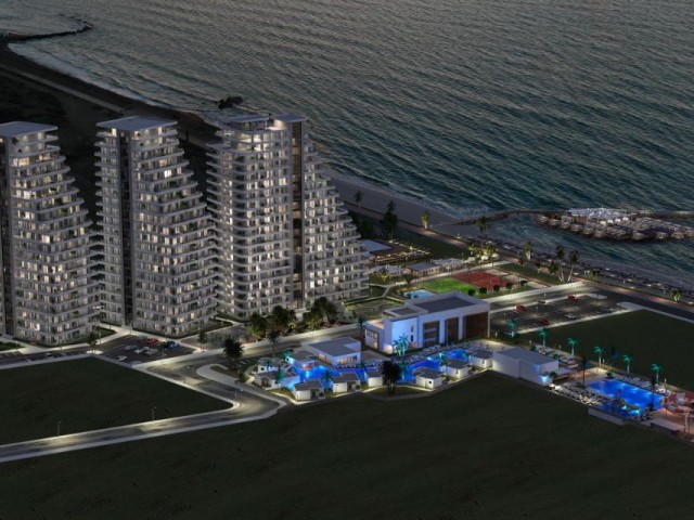 NEW SEA ZERO PROJECT IN CENGİZ VILLAGE 1+1 2+1 3+1 4+1 FLATS READY FOR SALE WITH PRICES STARTING FROM 115,000 GBP