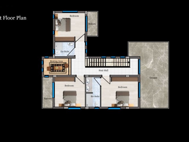 GİRNE LAPTA BÖLGESİ SATILIK 4+2 VİLLALAR 