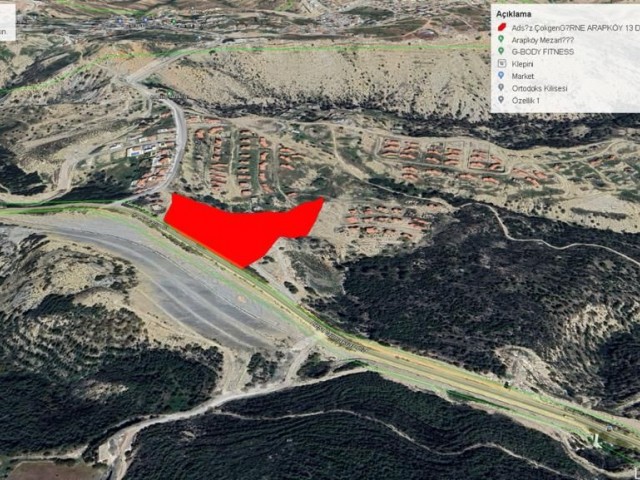 LAND FOR SALE IN KYRENIA ARAPKÖY, 11 acres of land