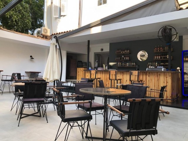 Modern 200 m2 sublease cafe restaurant with inner garden in Nicosia Surlariçi 23,000 stg ** 