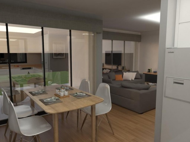 Lapta’da satılık 3+1 145 m2 ortak havuzlu ikiz villa 149.000 stg