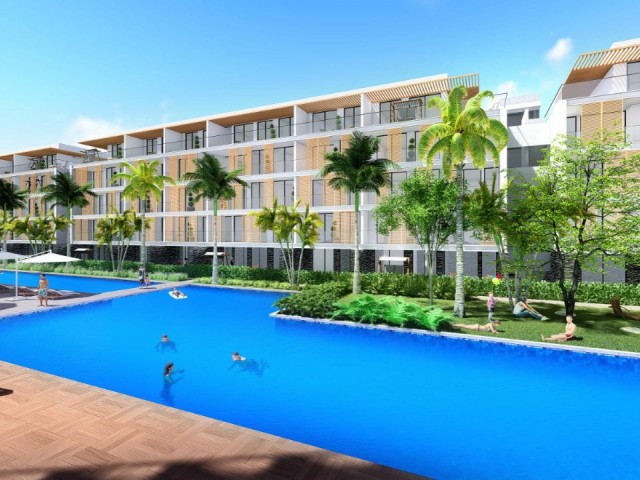 İskele LongBeach'de Grand Sapphire Projesinde 7 Yıldızlı bir yaşam sizi bekliyor , 1+1 Satılık Daire