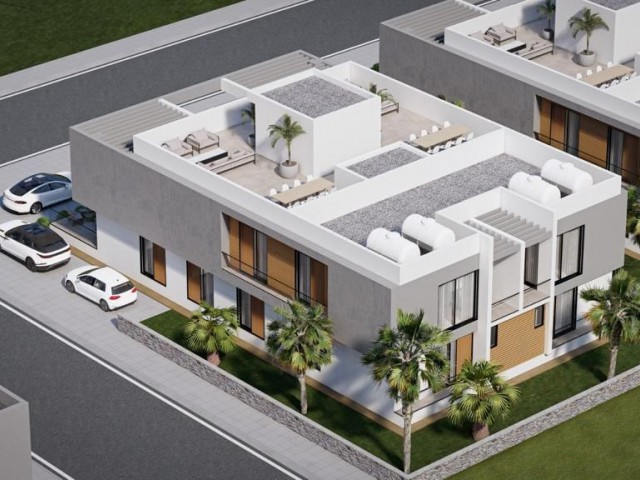 2+1 Wohnungen mit Terrasse zum Verkauf in Ortaköy Villas ** 