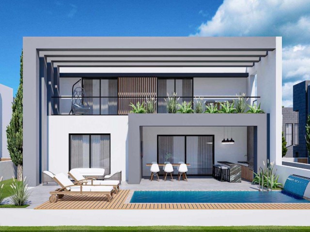 SUPER LUXURY VILLAS FOR SALE IN FAMAGUSTA YENIBOGAZICI at prices starting from stg 145,000 ** 