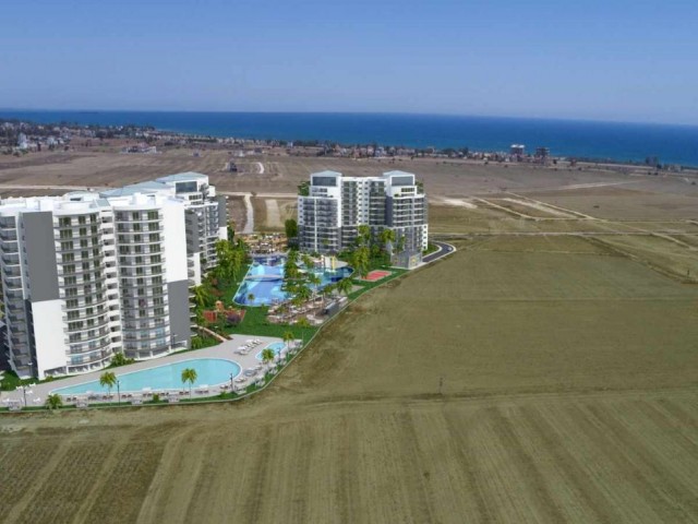 İSKELE LONGBEACH DE ÖDÜLLÜ BİR PROJE DE SATILIK DAİRELER 98,500stg'den BAŞLAYAN FİYATLARLA 