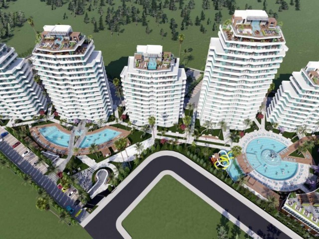 iSKELE LONGBEACH DE SATILIK STUDİO / 1+1 / 2+1 / 3+1 PENTHOUSE DAİRELER