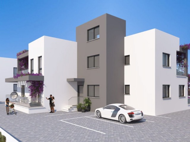 GİRNE-ALSANCAK 'TA  ,1+1  - 50 m2 + 10 m2 TERASLI DAİRE   56,000stg