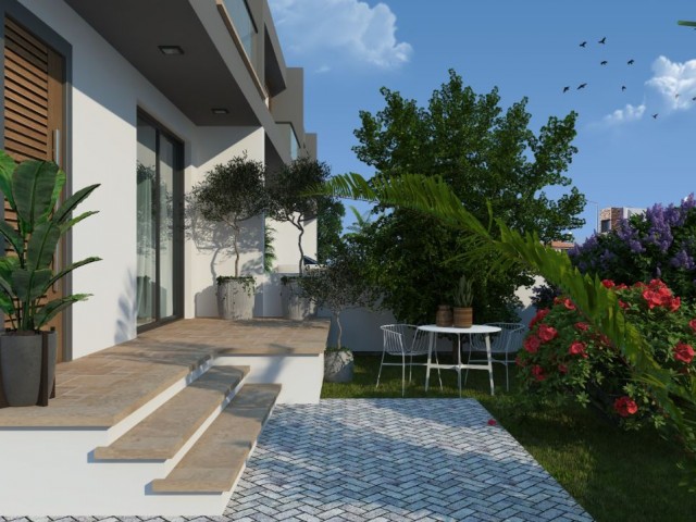 3 + 1 VILLAS WITH GARDEN AND GARAGE FOR SALE IN HAMITKOY at prices starting from stg 135,000 ** 