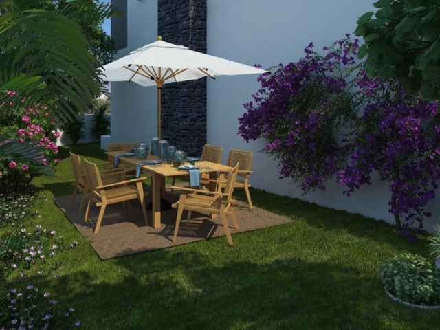 3 + 1 VILLAS WITH GARDEN AND GARAGE FOR SALE IN HAMITKOY at prices starting from stg 135,000 ** 