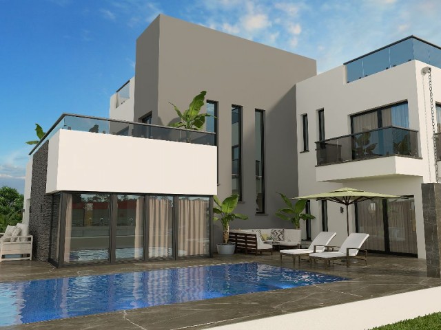 Super Luxus 4+1 ,220 m2 Villa mit Pool zum Verkauf in Lapta 330,000 stg ** 