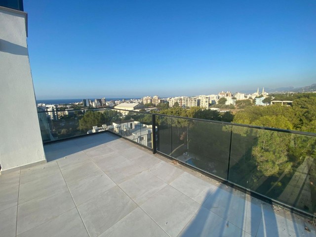 Duplex 2 +1 135m2 +100m2 Terrace with Sea and Mountain Views in the Center of Kyrenia is not closed Penthouse for Sale 135,000stg ** 