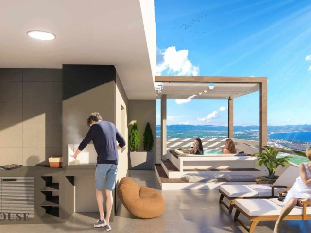 iSKELE LONGBEACH DE SATILIK STUDİO / 1+1 / 2+1 / 3+1 PENTHOUSE DAİRELER