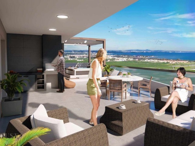 iSKELE LONGBEACH DE SATILIK STUDİO / 1+1 / 2+1 / 3+1 PENTHOUSE DAİRELER