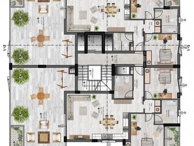 Küçük Kaymaklı Merkezi Konumda 2+1  110 m² Kapalı+60 m² Teraslı Asansörlü Türk Malı Satılık  Penthouse 88,000 Stg