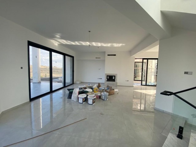 Luxury fully detached villas for sale in Kyrenia Bogaz with 3+1, 160m2 and 40m2 warehouse total 200m2 with fireplace 150m2 garden with unobstructed view 170,000stg