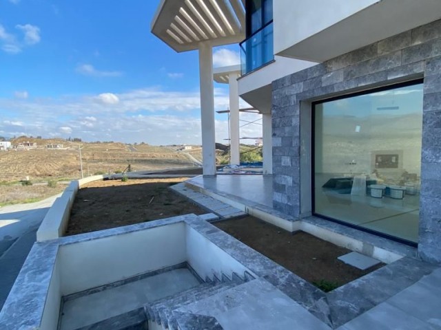 Luxury fully detached villas for sale in Kyrenia Bogaz with 3+1, 160m2 and 40m2 warehouse total 200m2 with fireplace 150m2 garden with unobstructed view 170,000stg