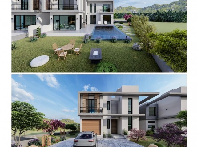 Villen zum Verkauf in Tatlısu, 190 m² 3 + 1 mit Pool und großem Garten mit Preisen ab 280.000Stg!Bestimmen Sie Ihre optionale Zahlungsmethode bis Anzahlung und cob Lieferung. . !