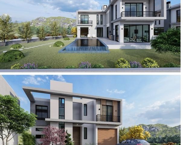 Villas for sale in Tatlısu, 190 m² 3+1 with pool, large garden, starting from 280,000Stg!Determine your optional payment method until down payment and cob delivery. . !