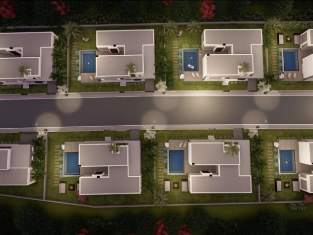 Located in the Bosphorus Region in Iskele, 170m2 Single Floor Fully Detached 3 + 1 Villas are waiting for you with prices starting from 288,000stg