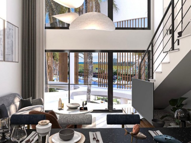 Studio, Studio Loft, 1+1,2+1,1+1 Loft Apartments are waiting for you in our project, which is within walking distance of the sea, with prices starting from 259,000stg