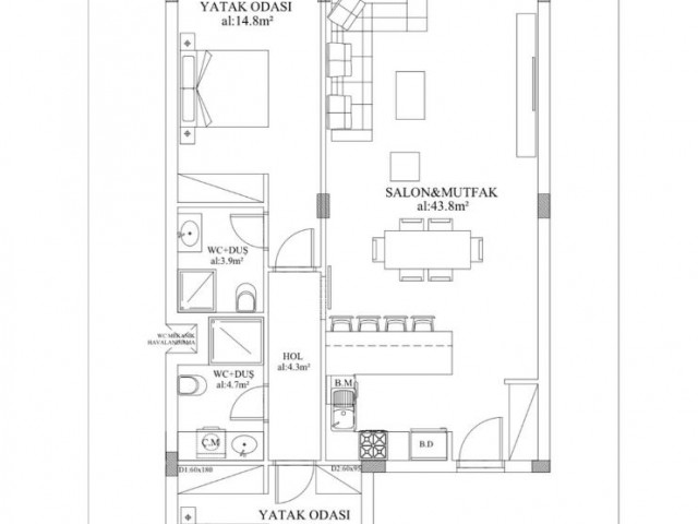 Located in the New Bosphorus region, this magnificent project awaits you. 2+1 and 2+2 Apartments starting from 385,000stg