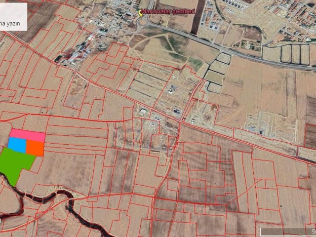 MÜTHİŞ ﻿YATIRIM FIRSATI !!!  Lefkoşa Batıkent Bölgesinde, Yenikent karşısında 30 dönüm satılık arazi 1.350.000Stg.   