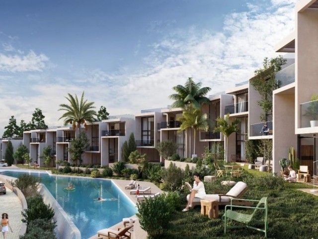 A new life project in Esentepe with its seafront location and breathtaking modern architecture. 1+1 Apartments for Sale