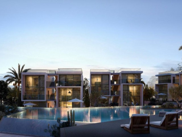 Ein neues Lebensprojekt in Esentepe mit seiner Lage direkt am Meer und atemberaubender moderner Architektur. Studio-Apartments zum Verkauf