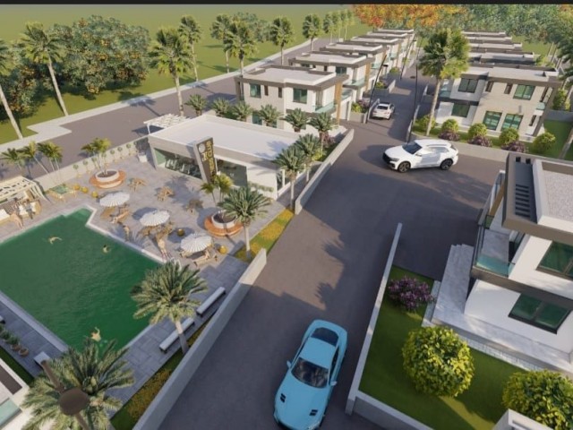 4+1, 250 m2 Luxury Villas with Magnificent Views for Sale in Girne Lapta