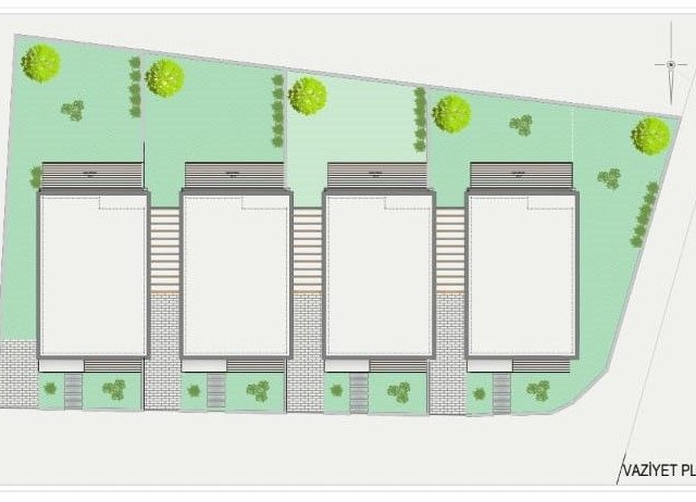 3+1 200 m2 Luxusvillen mit großen Gärten zum Verkauf in Hamitköy, Preise ab 240.000 Stg.