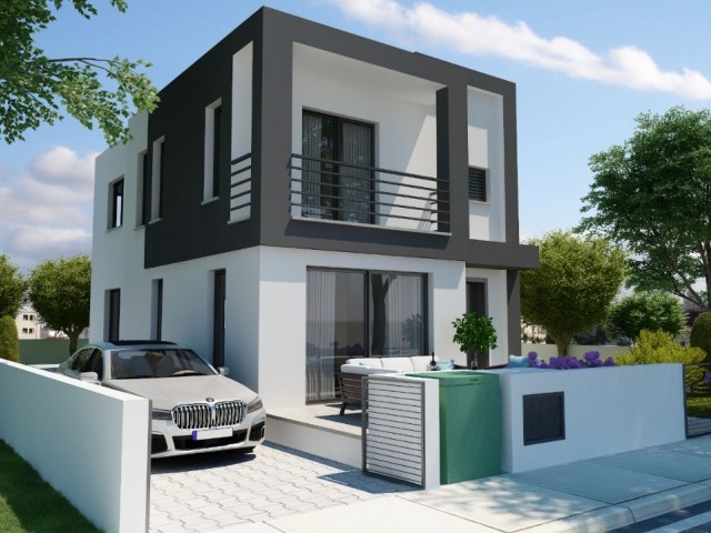 Magnificent 3+1 Villas for Sale on a 560 m2 Plot in Nicosia Kanlı Köyü