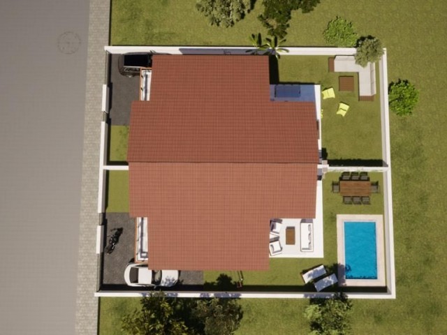 Luxury Semi-Detached Villas with Pool Option, 4+1 165 m2 for Sale in Gönyeli