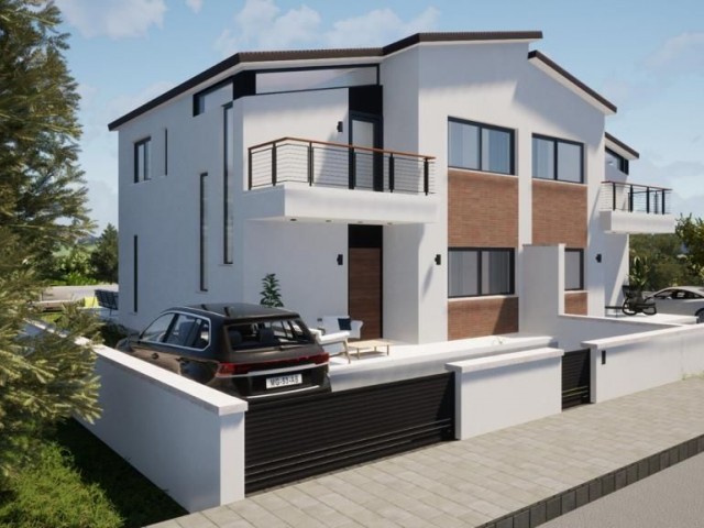 Luxury Semi-Detached Villas with Pool Option, 4+1 165 m2 for Sale in Gönyeli