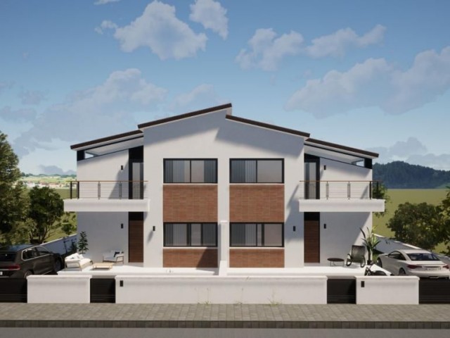 Luxury Semi-Detached Villas with Pool Option, 4+1 165 m2 for Sale in Gönyeli