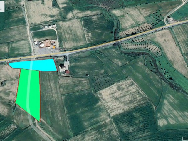 Mağusa Serdarlı' da Anayol Üzeri 11,5 Dönüm Fasıl 96 İmarlı Satılık Arazi