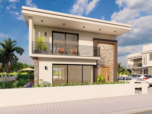 244 m2 4+1 Luxury Villas with Pool for Sale in İskele Ötüken